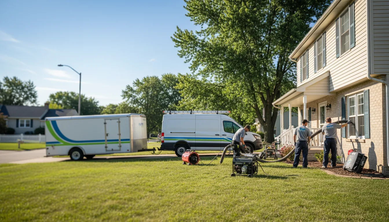 Flooded Basement Restoration And Cleanup With Repair in North Liberty, IA near me